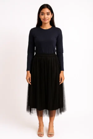 Rok Tulle Hitam Basic