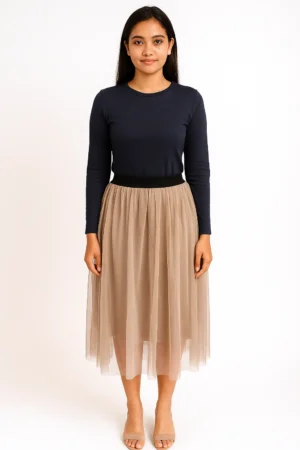 Rok Tulle Nude Latte