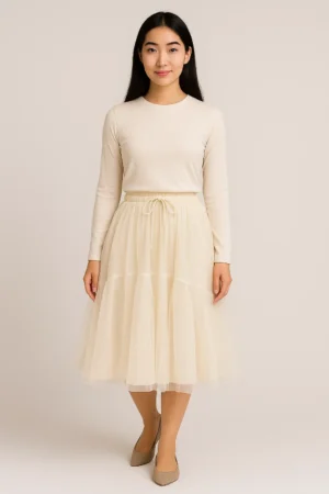 Rok Tulle Cream Puff