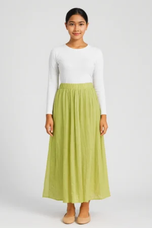 Lime Meadow Maxi Skirt