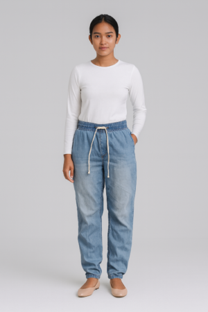 Celana jogger denim