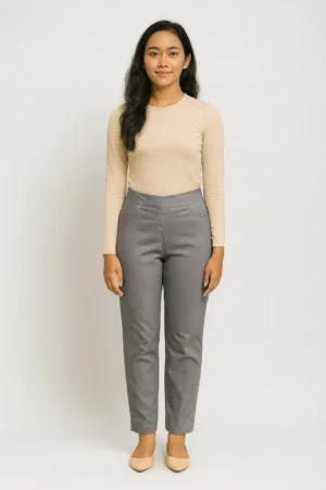 Celana Panjang Slim Fit Pinggang Tinggi