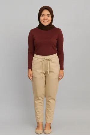 Celana Chino Tapered Tali Serut