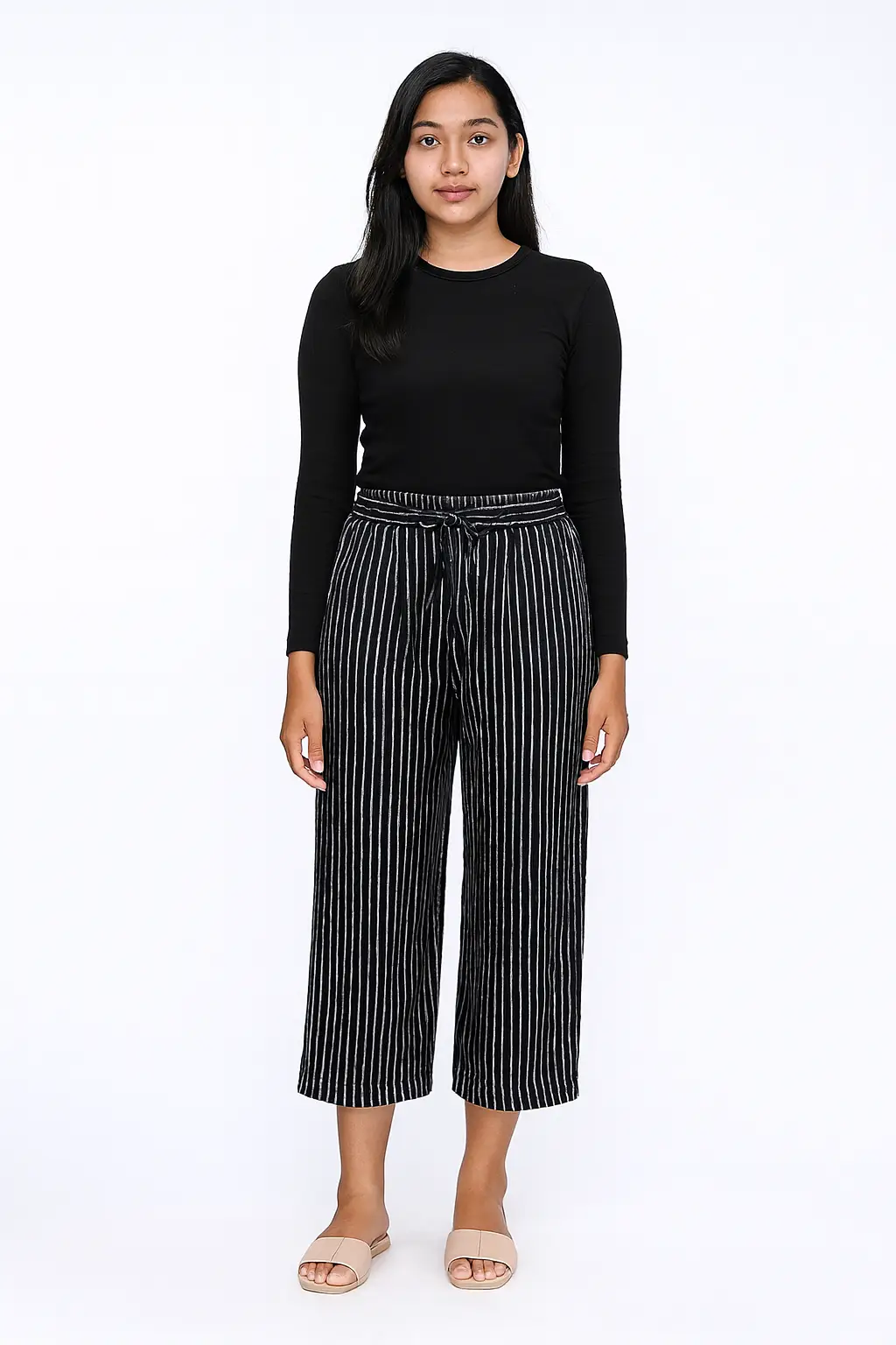 Celana Kulot Garis Tali Ikat