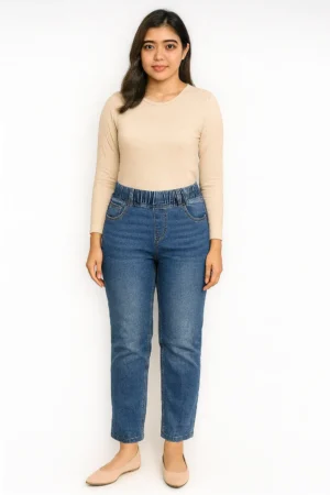 Celana Jeans Biru Elastis Nyaman