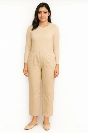 Celana Krem Natural Santai
