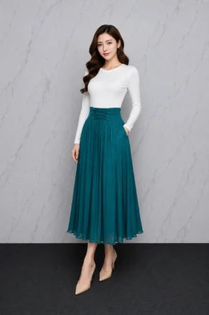 Rok Chiffon Tosca Tali Korset Wanita