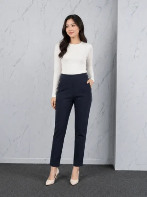 Celana Slim Fit Navy Elegan