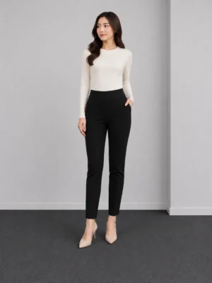 Celana Skinny Hitam High Waist