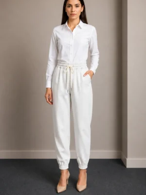 Celana Jogger Putih Tulang