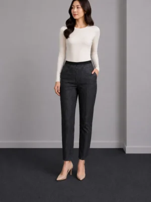 Celana Slim Motif Abu