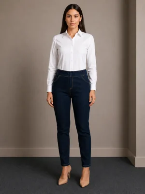 Celana Jeans Slim Biru Gelap