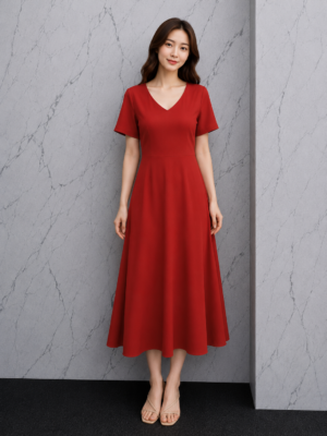 Dress Panjang Hitam Bertingkat