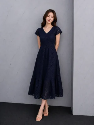 Dress Wrap Geometrik Chic