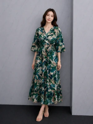 Dress Etnik Klasik Merah