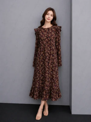 Dress Tropis Hijau Segar