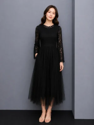 Dress Lace Midnight Elegan