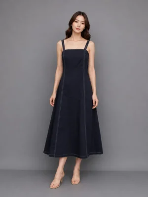 Dress Overall Navy Modern