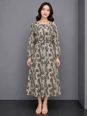 Dress Motif Etnik Klasik