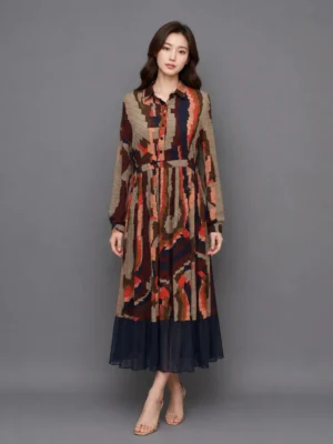 Dress Geometris Modern