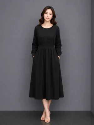 Dress Hitam Minimalis
