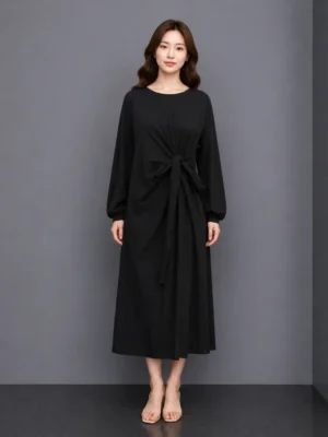Dress Wrap Hitam Casual