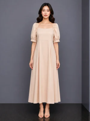 Dress Krem Soft Feminine