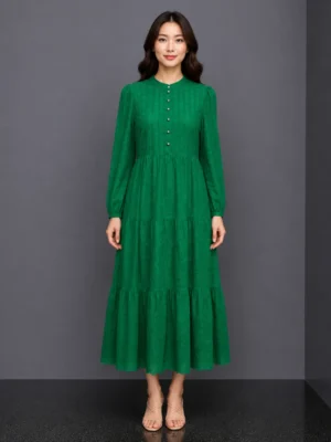 Dress Maxi Hijau Emerald