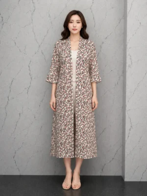 Outer Floral Cream Elegance