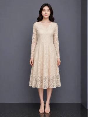 Dress Lace Cream Premium