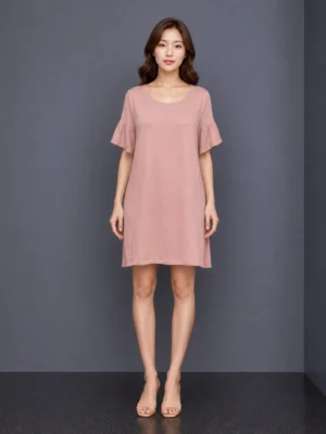 Dres Pendek Chiffon Hitam Elegan