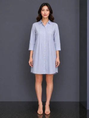 Dres Kemeja Biru Muda