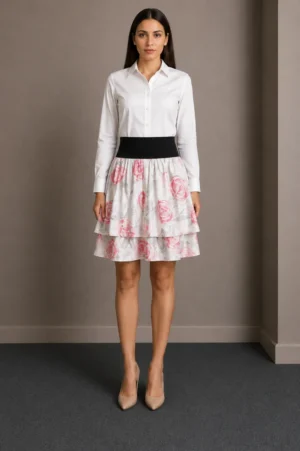 Rok Pendek Mawar Pink